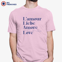 Amour Liebe Amore Love Men's Organic Cotton Tee