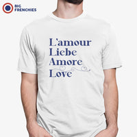 Amour Liebe Amore Love Men's Organic Cotton Tee