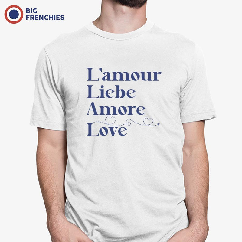 Amour Liebe Amore Love Men's Organic Cotton Tee