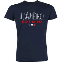 L'apéro C'est La Vie Men's Organic Cotton Tee