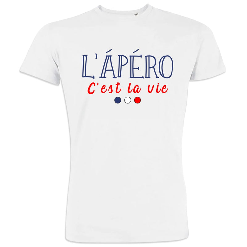 L'apéro C'est La Vie Men's Organic Cotton Tee