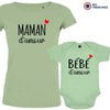 Maman bébé D'amour Mom and Child Organic Cotton family Set (Set of 2)