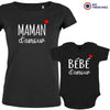 Maman bébé D'amour Mom and Child Organic Cotton family Set (Set of 2)