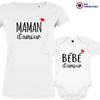 Maman bébé D'amour Mom and Child Organic Cotton family Set (Set of 2)