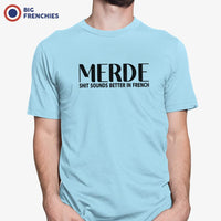 Merde S Sounds Better In French Men's Organic Cotton Tee