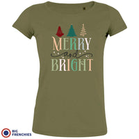 Merry And Bright Christmas Women's Organic Cotton Tee