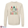 Merry And Bright Christmas Unisex Organic Cotton Sweatshirt