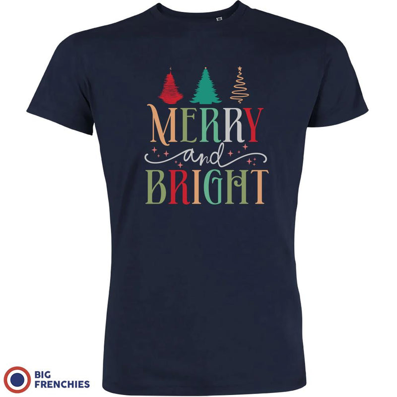 Merry And Bright Christmas Men's Organic Cotton Tee