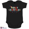 Merry Christmas Organic Cotton Baby Onesie