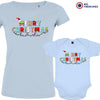 Merry Christmas Mom and Child Organic Cotton family Set (Set of 2)