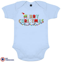 Merry Christmas Organic Cotton Baby Onesie