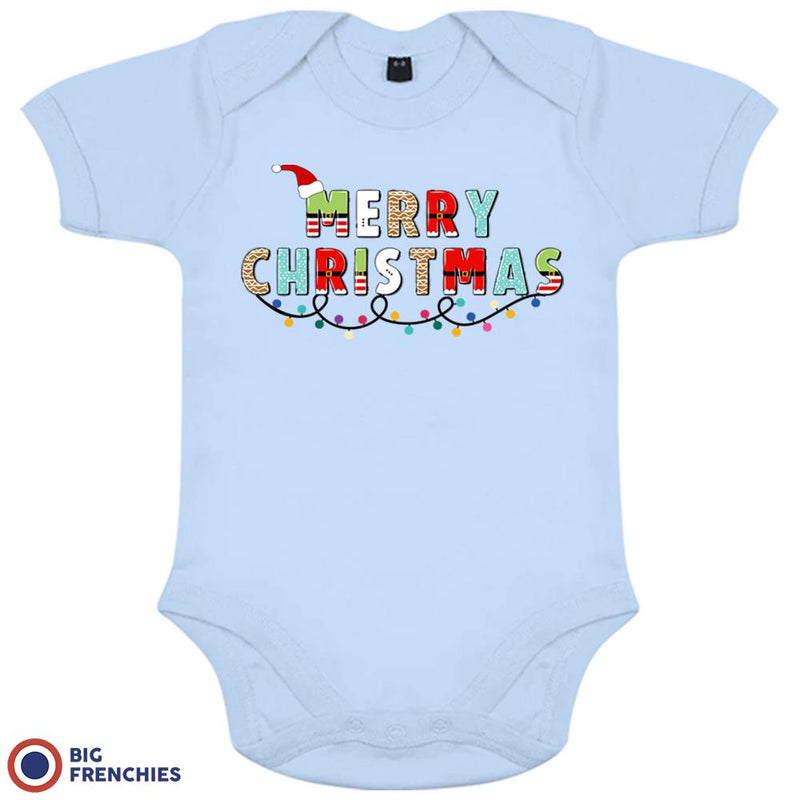 Merry Christmas Organic Cotton Baby Onesie