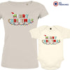 Merry Christmas Mom and Child Organic Cotton family Set (Set of 2)