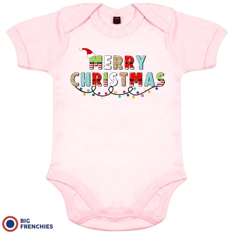 Merry Christmas Organic Cotton Baby Onesie