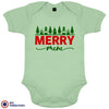 Merry Mini Christmas Organic Cotton Baby Onesie