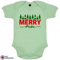 Merry Mini Christmas Organic Cotton Baby Onesie