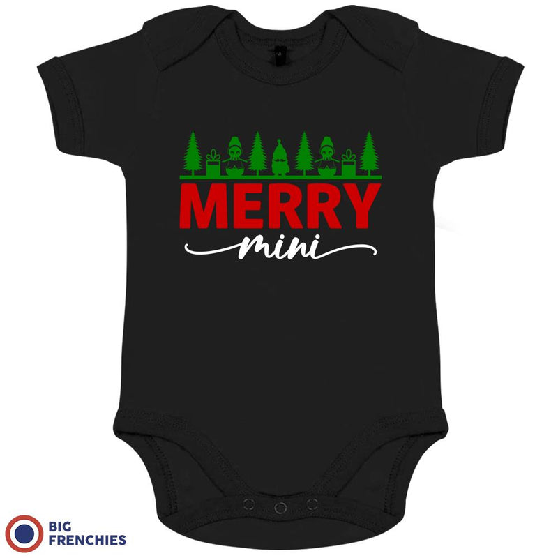 Merry Mini Christmas Organic Cotton Baby Onesie