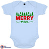 Merry Mini Christmas Organic Cotton Baby Onesie