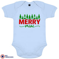 Merry Mini Christmas Organic Cotton Baby Onesie