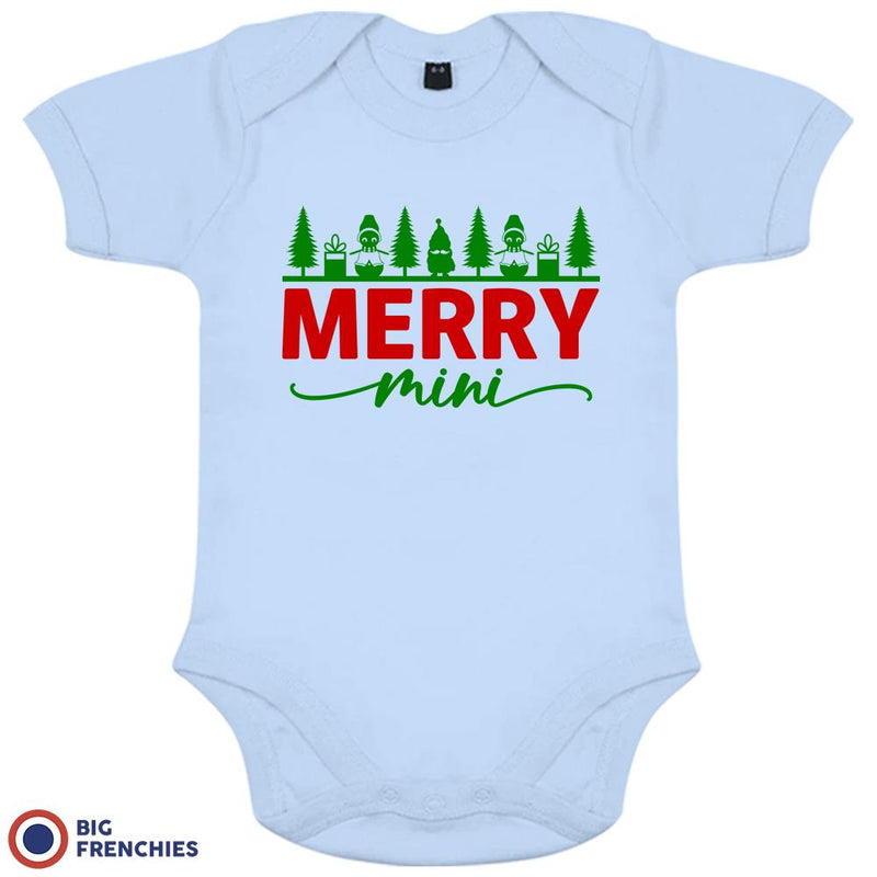 Merry Mini Christmas Organic Cotton Baby Onesie