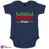 Merry Mini Christmas Organic Cotton Baby Onesie