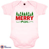 Merry Mini Christmas Organic Cotton Baby Onesie