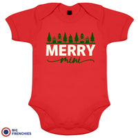 Merry Mini Christmas Organic Cotton Baby Onesie