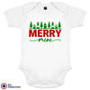 Merry Mini Christmas Organic Cotton Baby Onesie