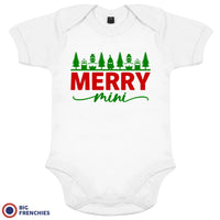 Merry Mini Christmas Organic Cotton Baby Onesie