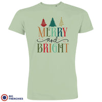 Merry And Bright Christmas Men's Organic Cotton Tee