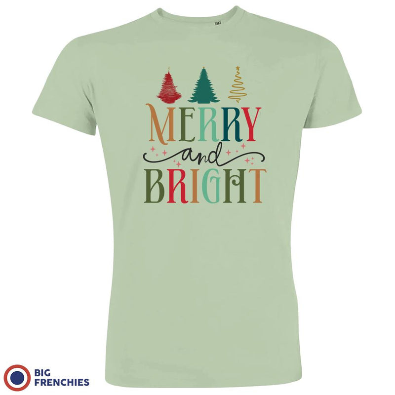 Merry And Bright Christmas Men's Organic Cotton Tee