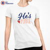 He's Mine Women's Organic Cotton Tee