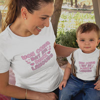 Mon Coeur Bat En Deux Langues Mom and Child Organic Cotton T-Shirts family Set (Set of 2)