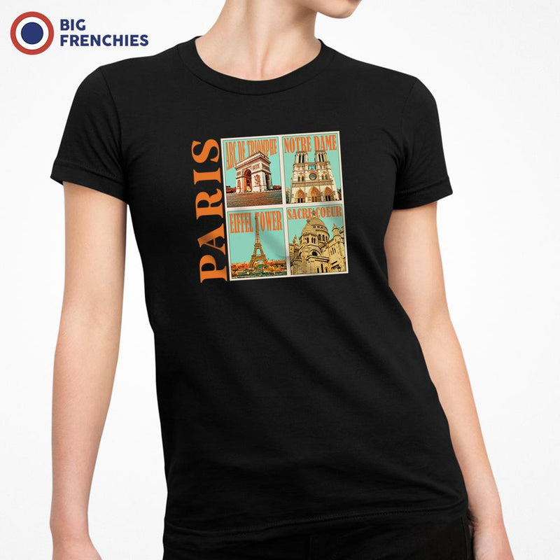 Paris Monuments Women's Organic Cotton Tee