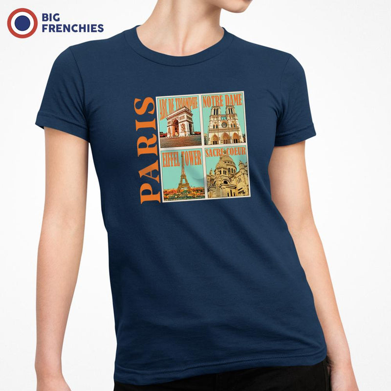 Paris Monuments Women's Organic Cotton Tee