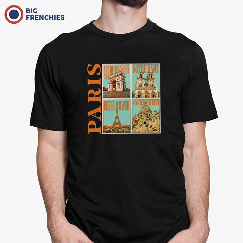 Paris Monuments Men's Organic Cotton Tee