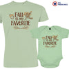 Fall Is My Favorite Dad and Child Organic Cotton family Set (Set of 2)