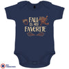 Fall Is My Favorite Organic Cotton Baby Onesie