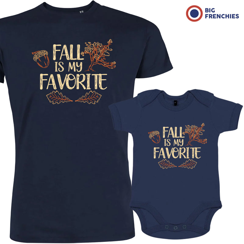 Fall Is My Favorite Dad and Child Organic Cotton family Set (Set of 2)