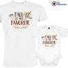 Fall Is My Favorite Dad and Child Organic Cotton family Set (Set of 2)