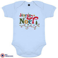 Joyeux Noël Christmas Organic Cotton Baby Onesie