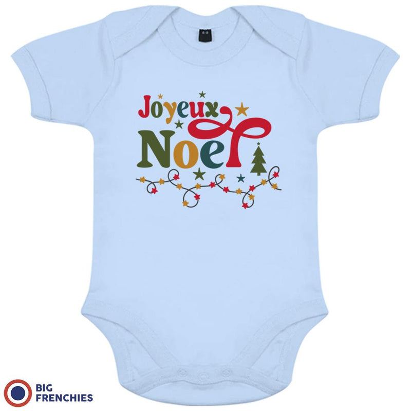 Joyeux Noël Christmas Organic Cotton Baby Onesie