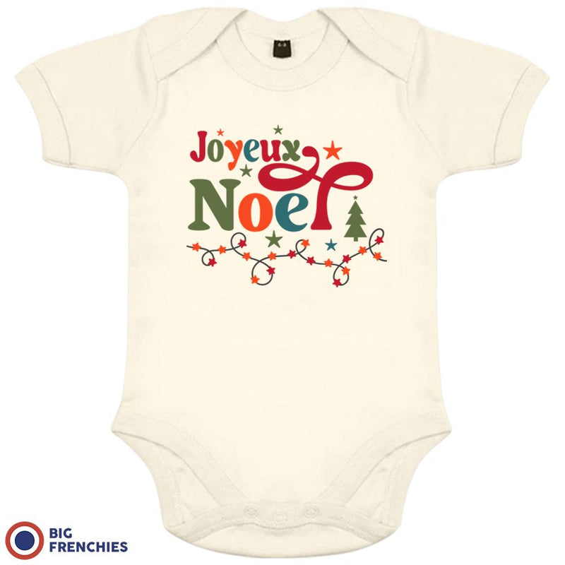 Joyeux Noël Christmas Organic Cotton Baby Onesie