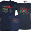 Joyeux Noël Christmas Matching Family Organic Tees (Set of 3)