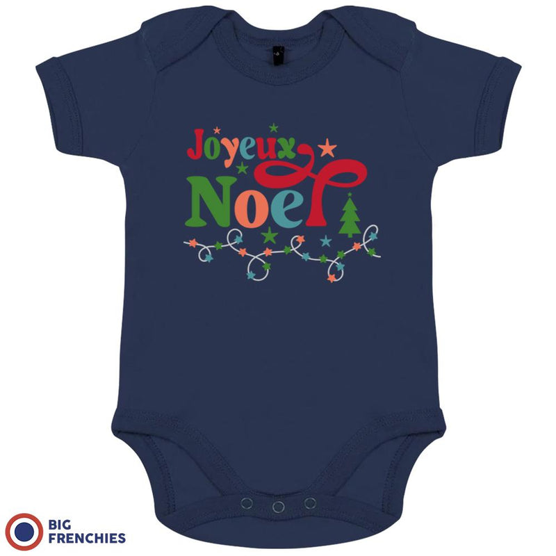 Joyeux Noël Christmas Organic Cotton Baby Onesie