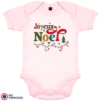 Joyeux Noël Christmas Organic Cotton Baby Onesie