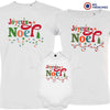 Joyeux Noël Christmas Matching Family Organic Tees (Set of 3)