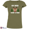 Oh Deer What A Year Christmas Women's Organic Cotton Tee