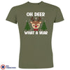 Oh Deer What A Year Christmas Men's Organic Cotton Tee