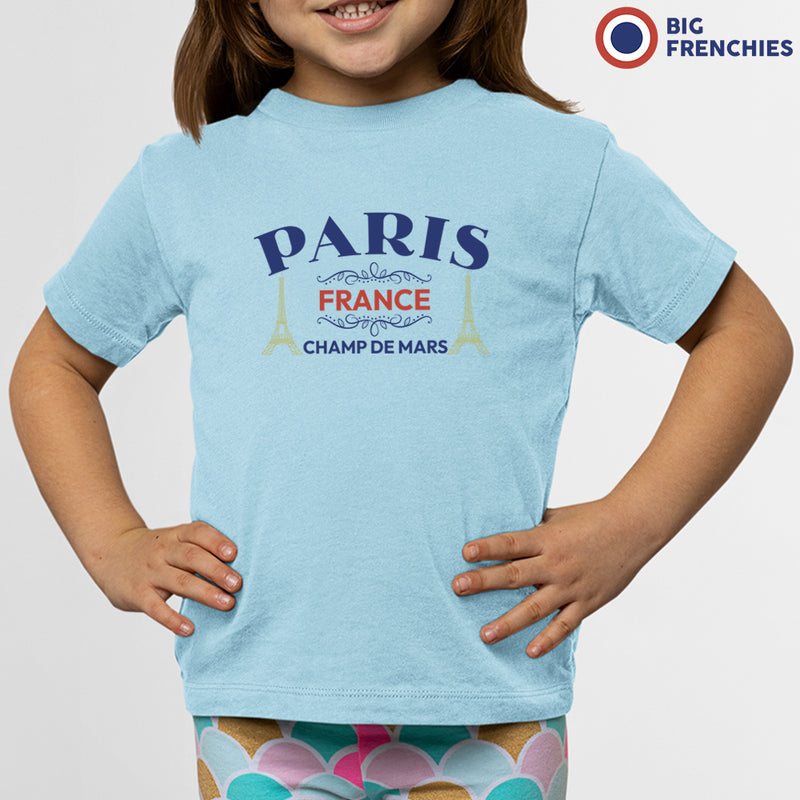 Paris Champ De Mars Youth & Toddler Organic Cotton Tee